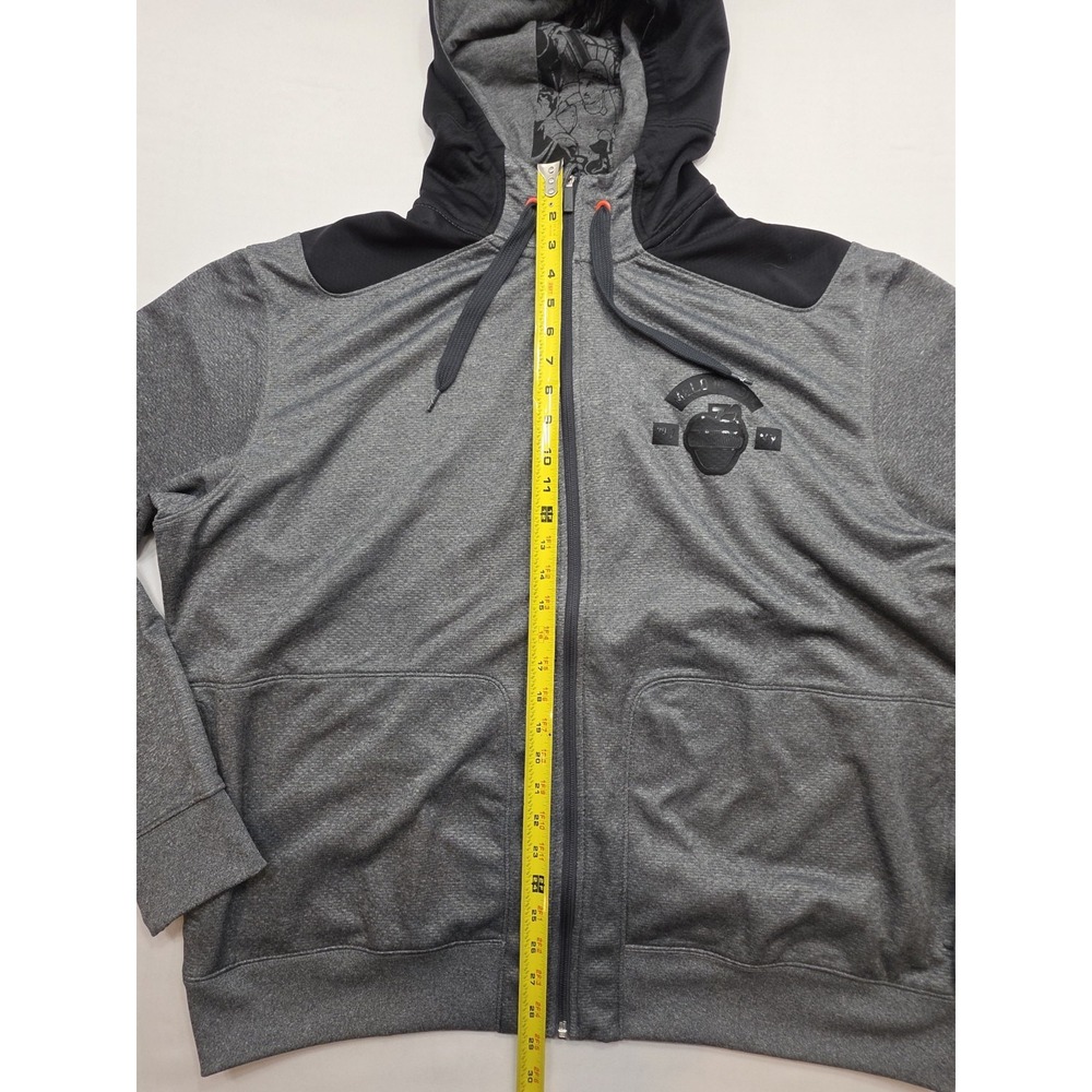 Nike Air Jordan Melo 10th Div 589124 New Full Zip Gray & Black Hoodie. Size 3X - Picture 9 of 14
